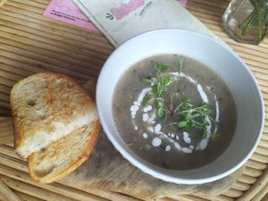 mushroom soup at La Gula By The Hungry Tapir in Kuala Lumpur