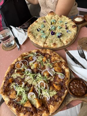 Satay and 4 cheese pizzas   at La Gula By The Hungry Tapir in Kuala Lumpur