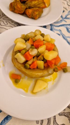 Artichoke with veggies. at İmren Lokantası in Izmir