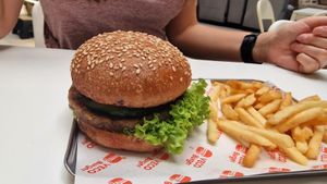 Hawaiian teriyaki burger at VECO Burger - Centerpoint Bandar Utama in Petaling Jaya