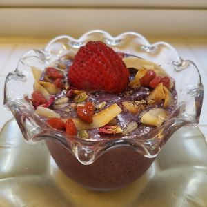 Acai Berries Porridge Bowl (without porridge) at Wanaka in Hong Kong Island