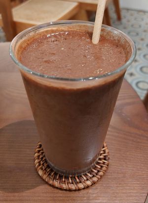 Protein Blast Smoothie (Moringa, Cocoa, Banana, Oat Milk) at Wanaka in Hong Kong Island