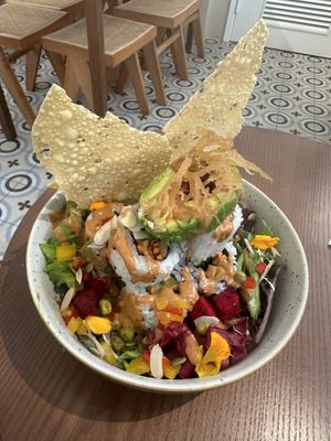 Chipotle sushi bowl - never disappoints   at Wanaka in Hong Kong Island