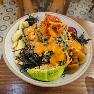 Raw Korean Noodles 
with Local Seasonal Kimchi at Wanaka in Hong Kong Island