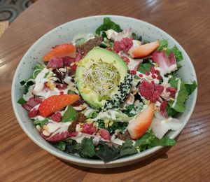 Local Organic Romaine Lettuce Avocado Fig Caesar Salad 本地有機羅馬生菜無花果凱撒沙律 配 自家製腰果麻醬 at Wanaka in Hong Kong Island