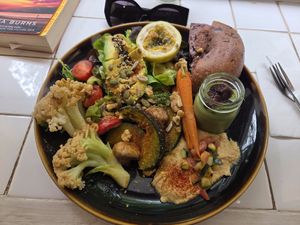 Bagel salad. at Wanaka in Hong Kong Island