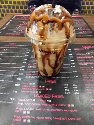 Biscoffi mylkshake at Savage Slice in Dumbarton