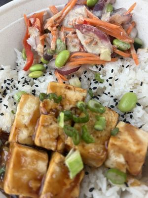 Teriyaki Tofu Bowl… my fave at the park!   at Walt Disney World - Backlot Express  in Lake Buena Vista
