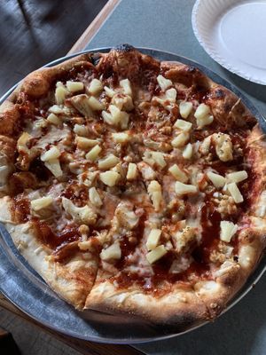 BBQ pineapple cauliflower pizza  at Ian's Pizza - Downtown in Milwaukee