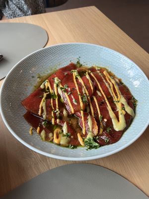 Watermelon carpaccio  at RUUF in Schaan