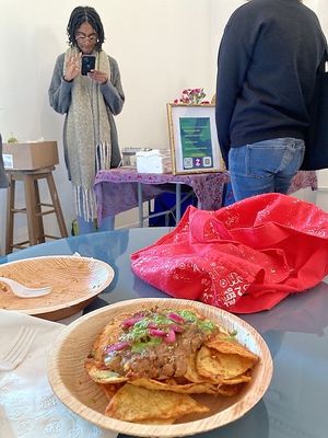 Vegan chilaquiles  at Waterloo Vegan Market in Cleveland