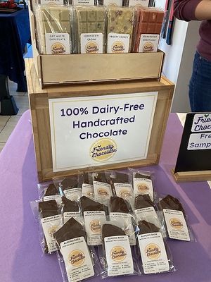 Vegan chocolate  at Waterloo Vegan Market in Cleveland