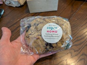 Pretzel brownie bomb cookies (Bitchy Vegan Homo) at Waterloo Vegan Market in Cleveland