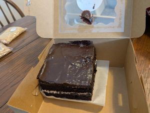 Mostest chocolate cake (Bitchy Vegan Homo) at Waterloo Vegan Market in Cleveland