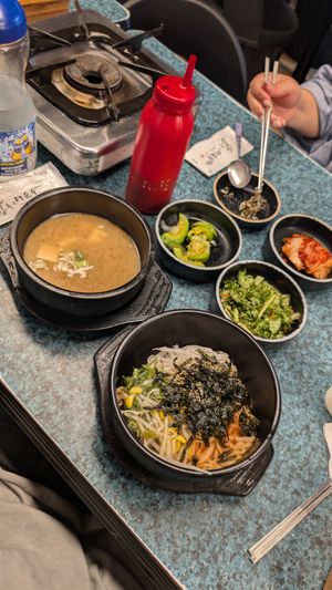 dolsot bibimbap without egg at YooJung SikDang - 유정식당 in Seoul