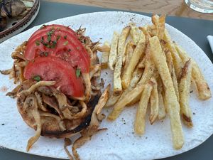 Mushroom Gyros  at Erotokritos in Crete