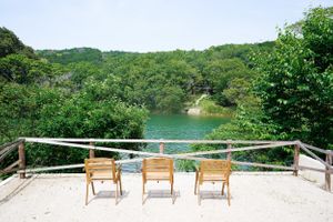 It is a natural scenery to see from the tent sauna. at The Vanish in Fukuoka