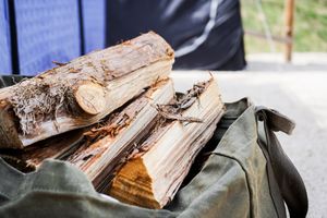 We use firewood. at The Vanish in Fukuoka