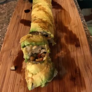 hippy dippy rolls at Sushi Rock in Hawi