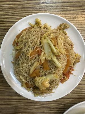Tom yum rice noodles  at Loke Yuen in Kuala Lumpur
