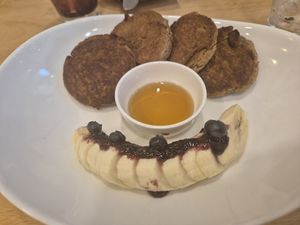 Pancakes at Nature's Soul Kitchen in New Delhi