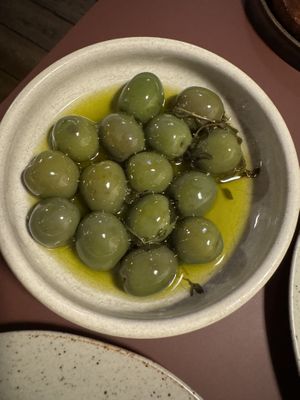 Table olives  at Theo in Copenhagen
