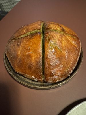 Table bread with vegan butter  at Theo in Copenhagen