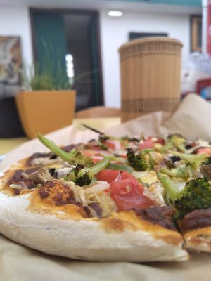 Pizza at Annie's Vegan Food and Bar - Pop-up in Rhodes