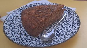 Banana, carrot and chocolate cake at Annie's Vegan Food and Bar - Pop-up in Rhodes