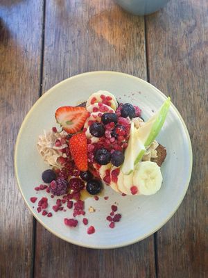 Vegan loaded Banana-bread at Sweet Bones Bakery Cafe in Scullin
