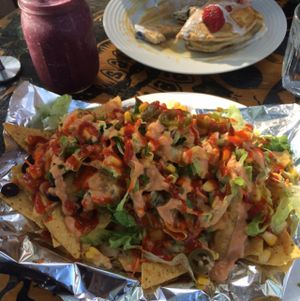 Nacho mountain  at Sweet Bones Bakery Cafe in Scullin