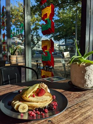 Pancakes at Sweet Bones Bakery Cafe in Scullin