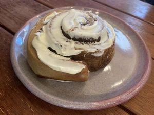 Cinnamon scroll  at Scullin Sweet Bones in Scullin