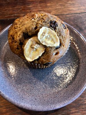 Banana choc muffin 🤤 at Sweet Bones Bakery Cafe in Scullin
