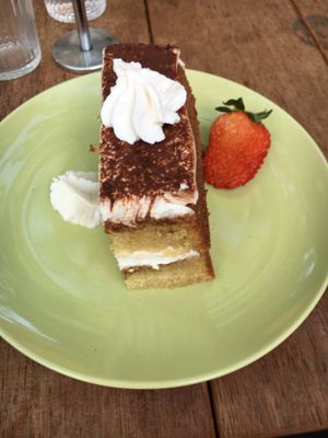 Special event tiramisu at Sweet Bones Bakery Cafe in Scullin