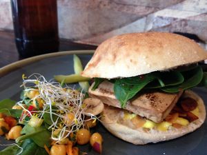 look at that coconut bacon at Sweet Bones Bakery Cafe in Scullin