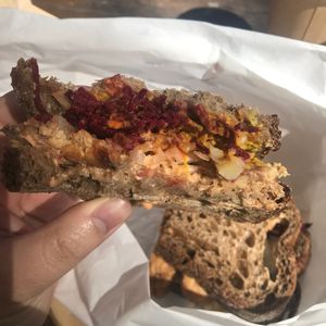 Tempeh Reuben  at Sweet Bones Bakery Cafe in Scullin