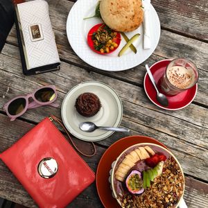 Lunch with sister at Sweet Bones Bakery Cafe in Scullin