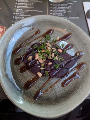 Smoked beets at 't Zusje in Nijmegen