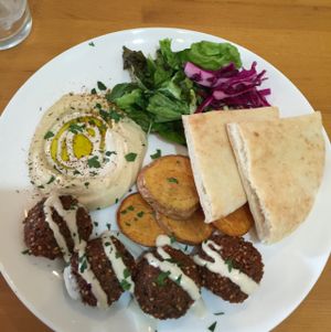 Set lunch A. Vegan falafel option  at Ta-im in Tokyo