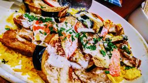 Seitan and rice gratin at Ta-im in Tokyo