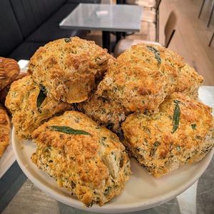 Potato and tarragon scones at Fruitmarket Cafe in Edinburgh