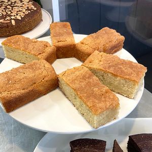 Vegan lemon bars at Fruitmarket Cafe in Edinburgh