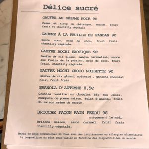 Menu 2  at Meraki in Grenoble