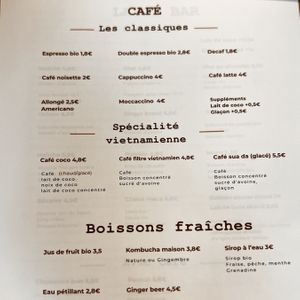 Menu 4  at Meraki in Grenoble