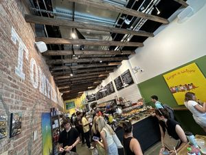 inside  at Tompkins Square Bagels in New York City