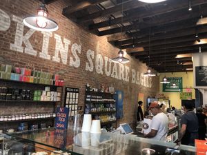   at Tompkins Square Bagels in New York City