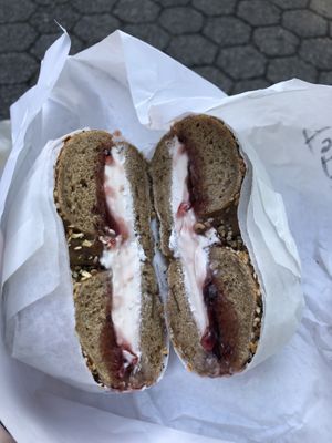   at Tompkins Square Bagels in New York City