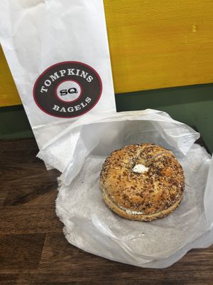   at Tompkins Square Bagels in New York City