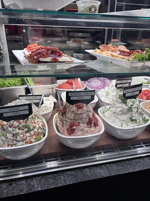 so many options!  at Tompkins Square Bagels in New York City
